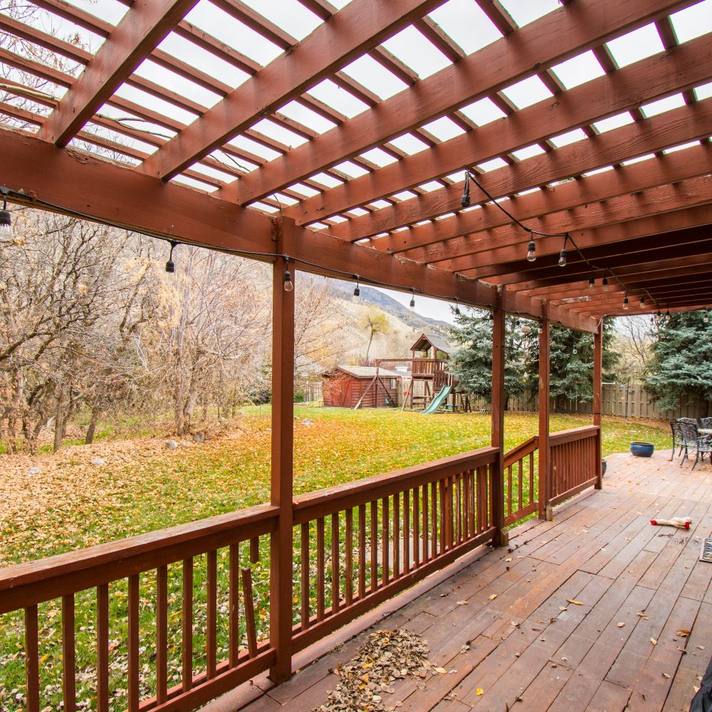 Fence and Decking Painting in Southfields — dust sheets down and the room fully protected