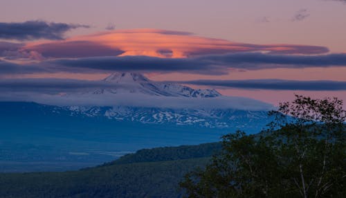 Snow Covered Beautiful Mountain