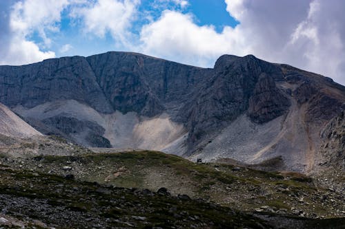 ロッキー山脈, 白い雲, 絶景の無料の写真素材