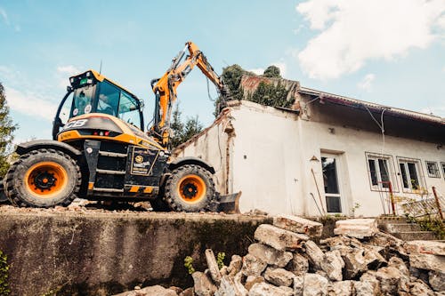 Gratis lagerfoto af bulldozer, bygning, hus