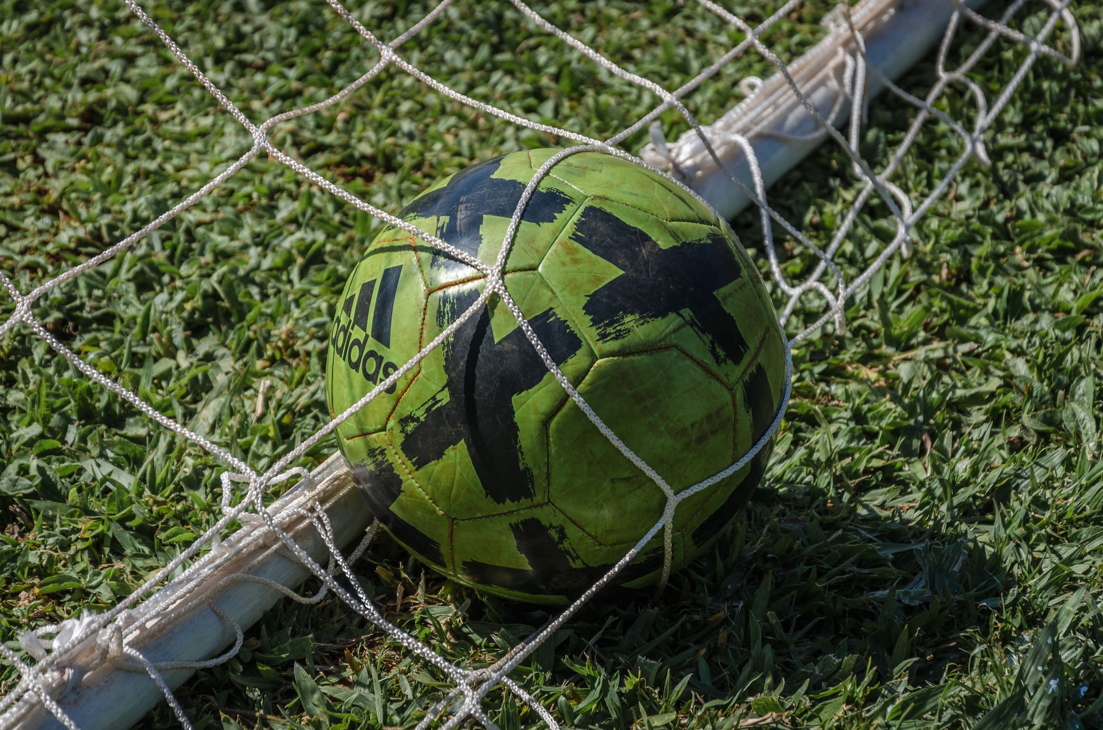 Opennet Football Football Inside of a Net Β· Free Stock Photo