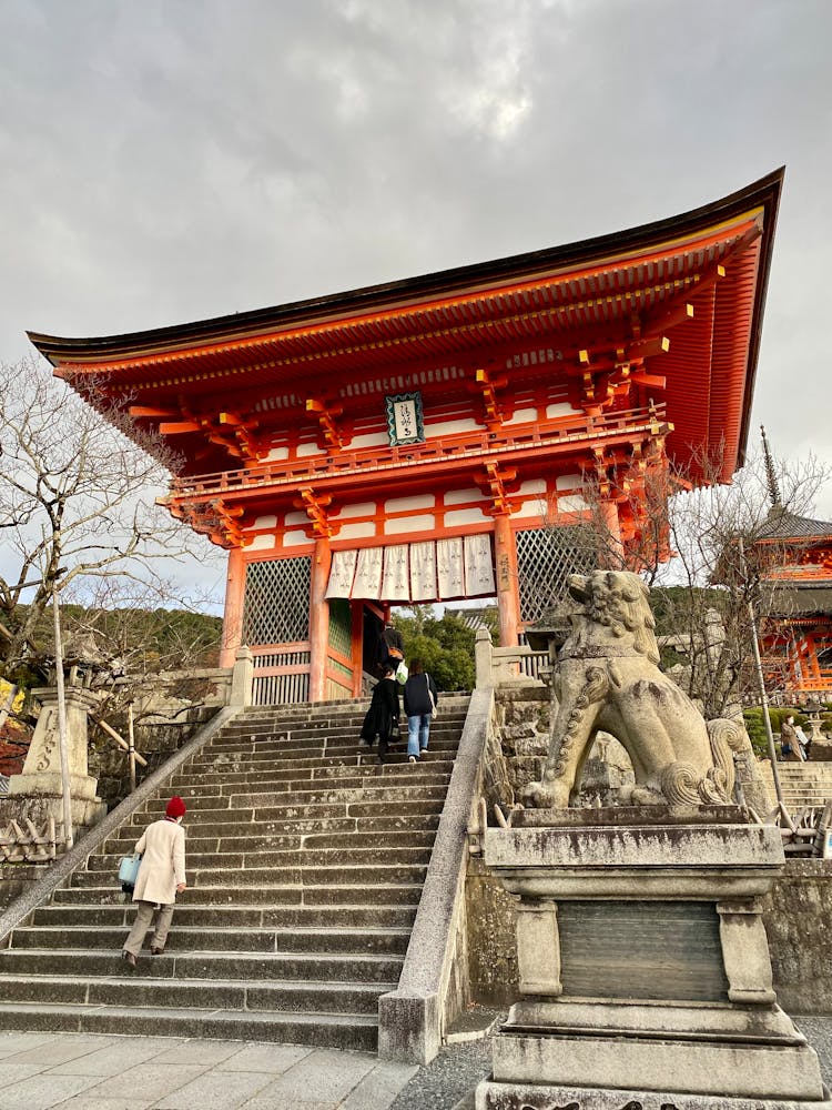 Entrance To Traditional Asian Shrine