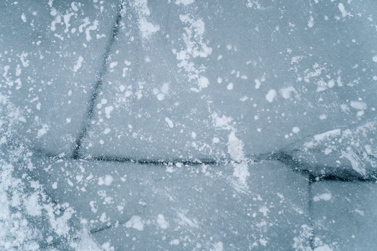 Close-up View Of Frozen River