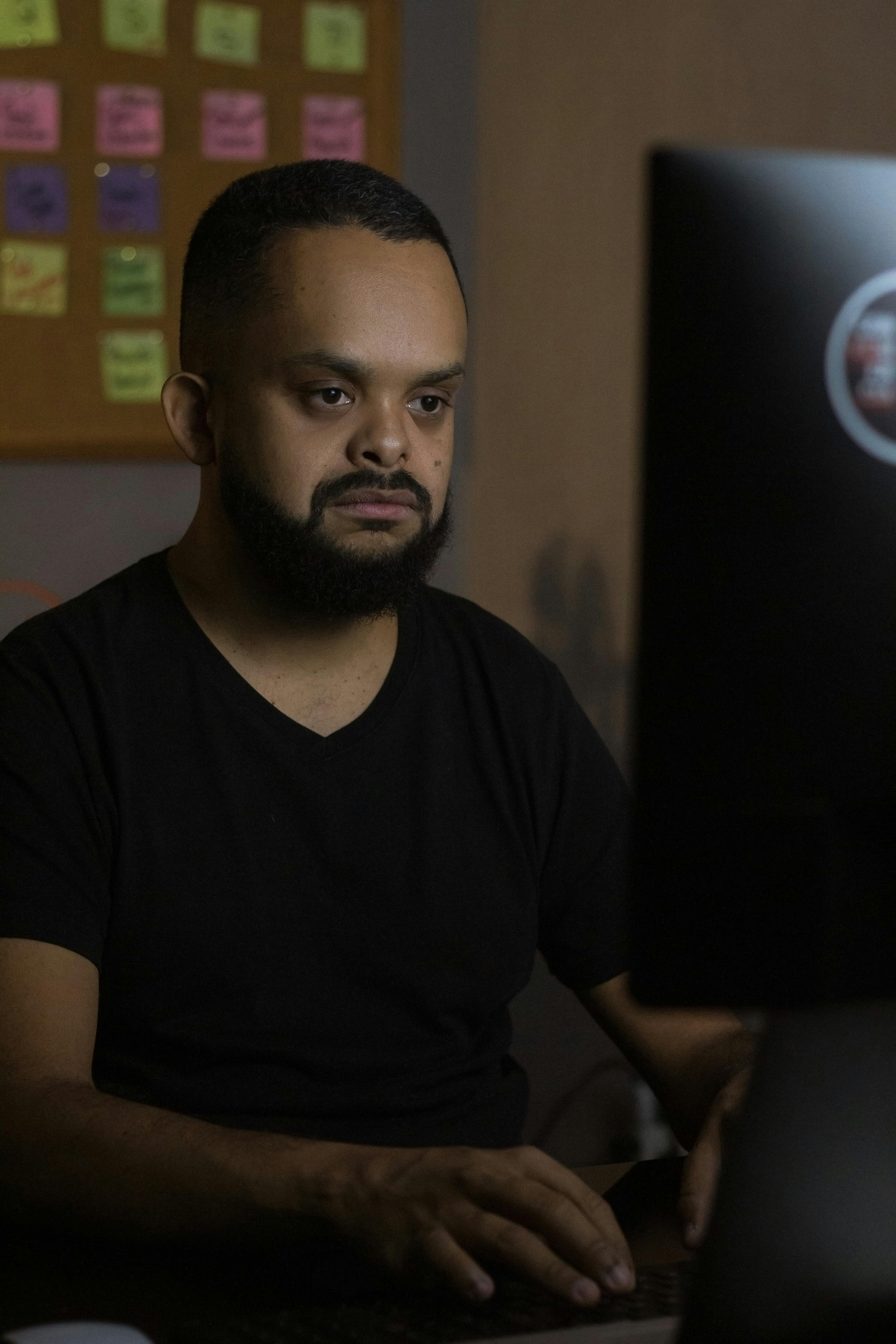 A Man using a Printer · Free Stock Photo