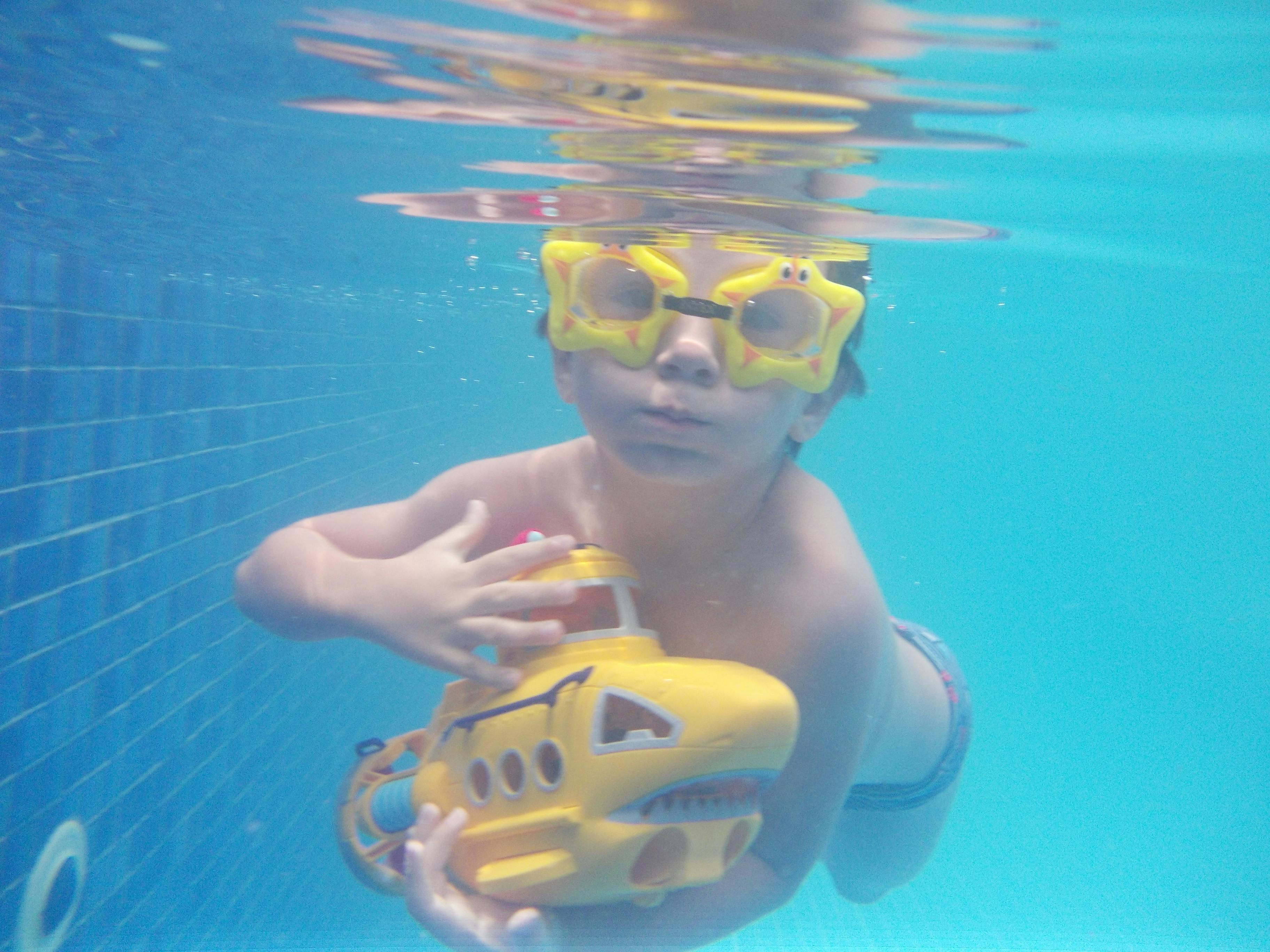 Free stock photo of boy, submarine, under water