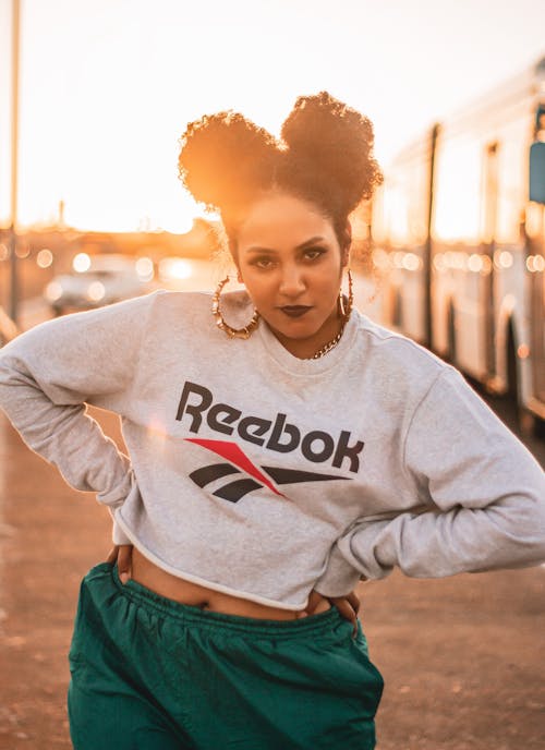 Portrait of Brunette Woman at Sunset 