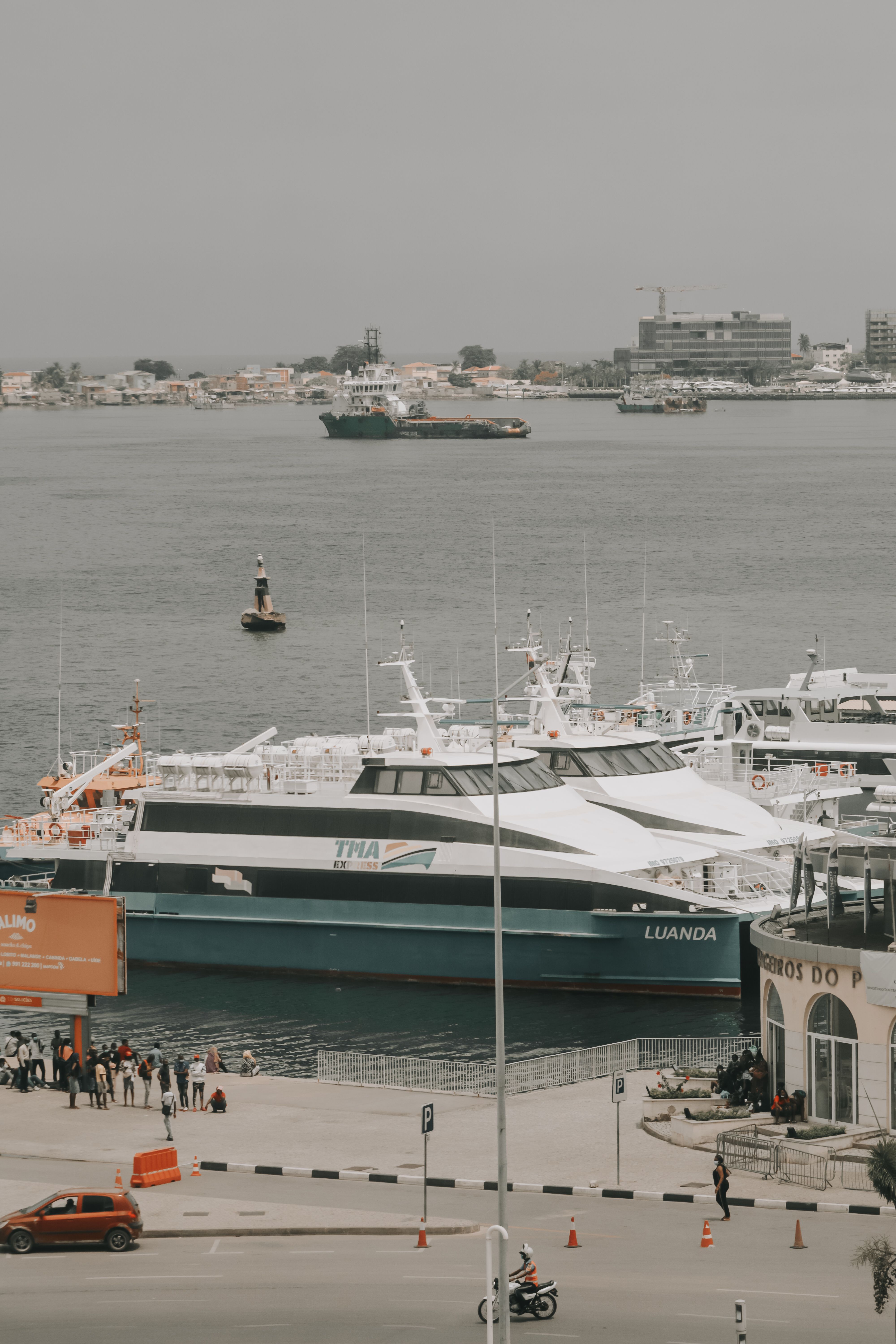 Yachts docked on the side of the sea, Djibouti