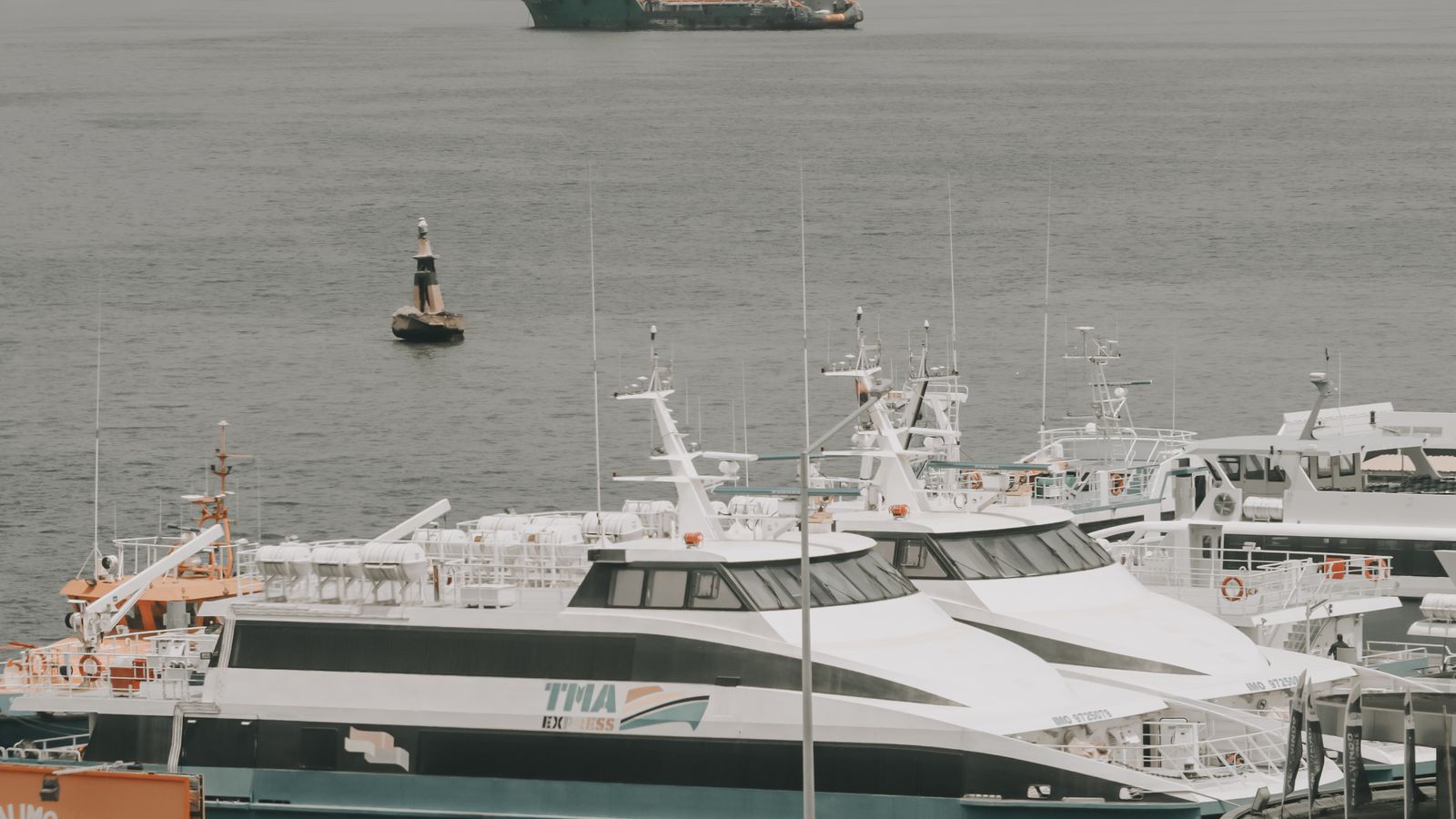 Yachts docked on the side of the sea, Djibouti