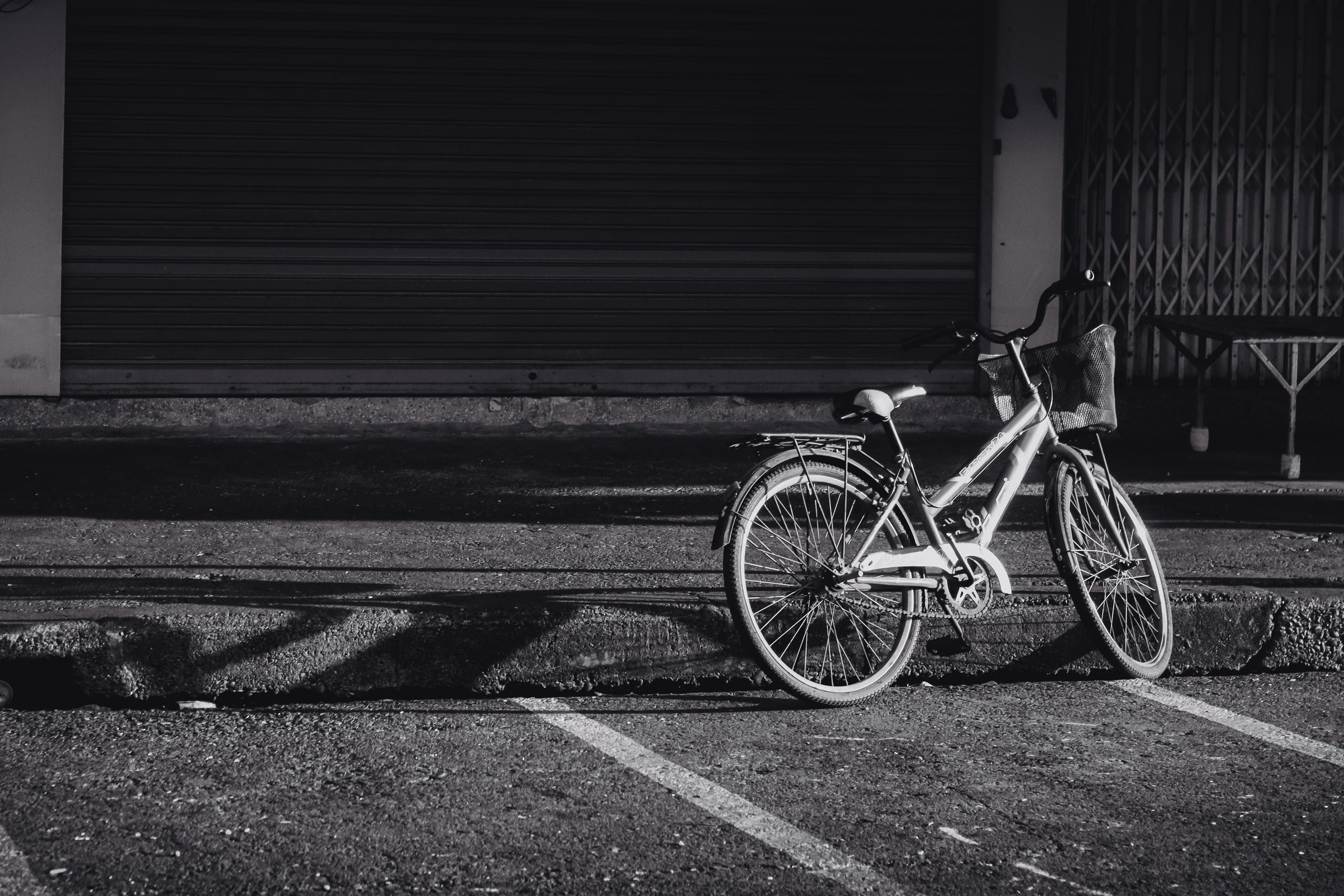 Grayscale Photography Of Bicycles · Free Stock Photo