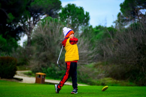 Imagine de stoc gratuită din băiat, căciulă, club de golf
