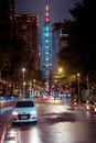 White Car on Road during Night Time