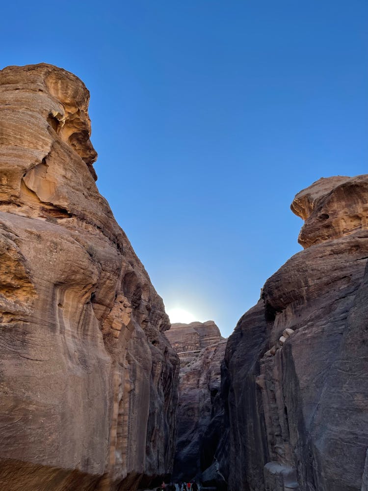 Natural Rock Formations In Wadi Musa