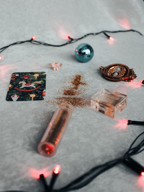 Christmas Decorations on the Table