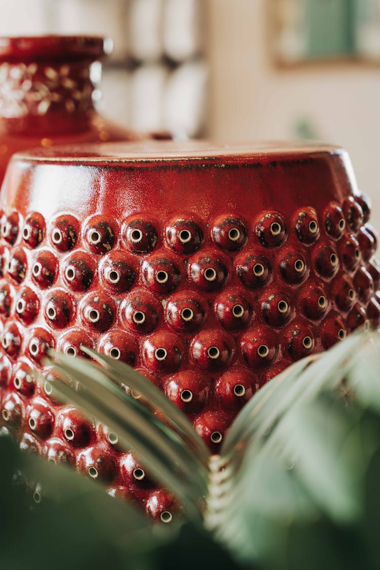 Decorative Red Pot