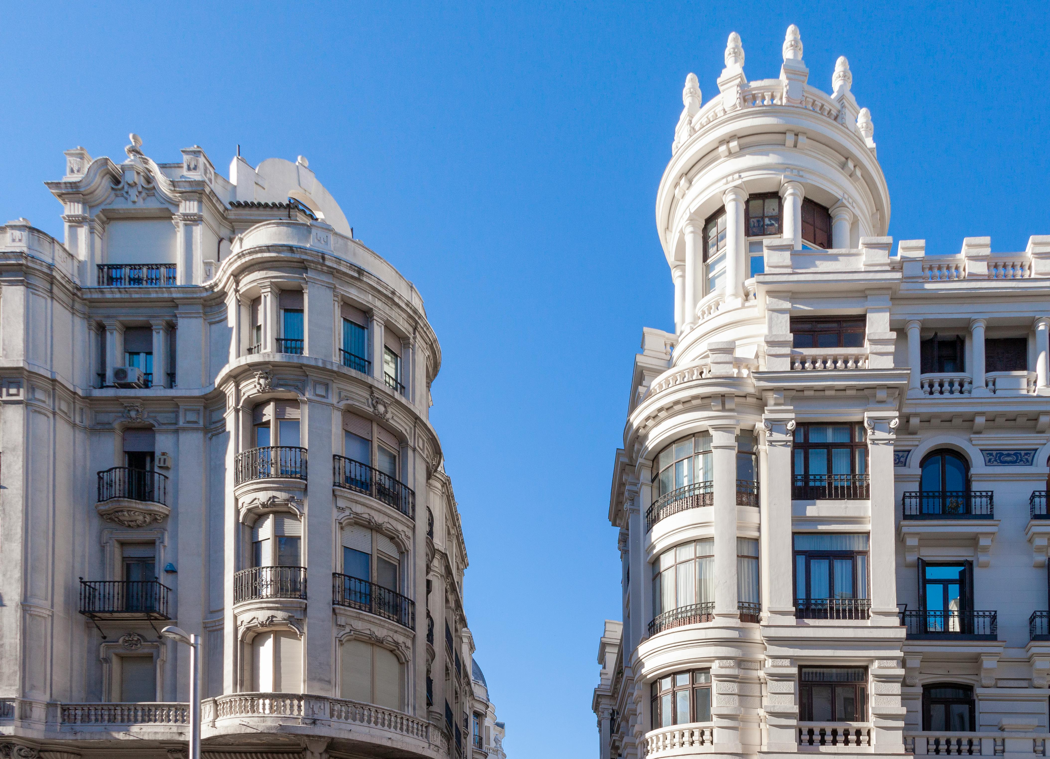 city street hotel building