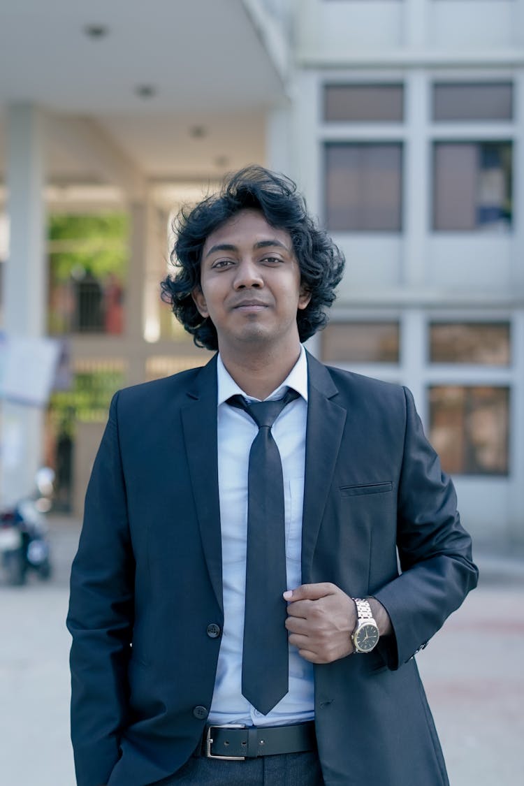 Young Man In Elegant Suit