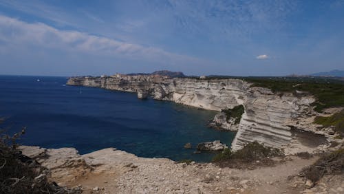 Free stock photo of city on a cliff