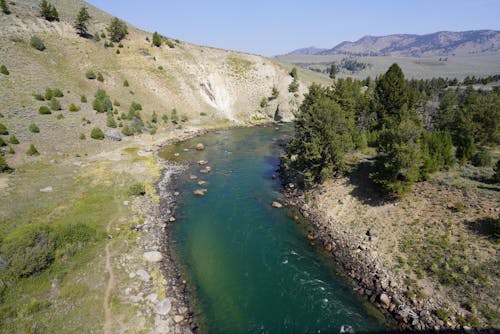 River in near the Mountains