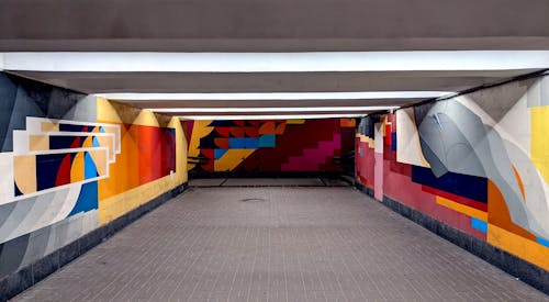 Colorful Walls in Subway