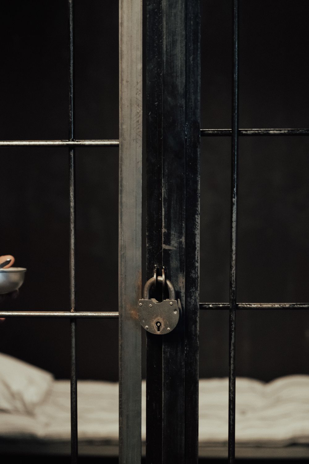 Padlock on Bars · Free Stock Photo