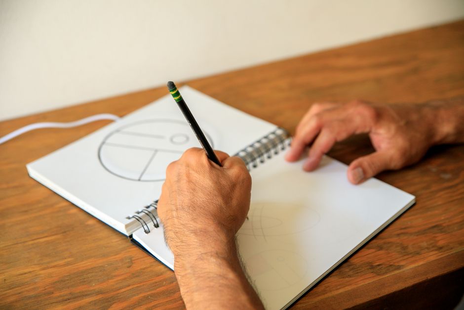 practice notebook setup natural light lifestyle photo 1