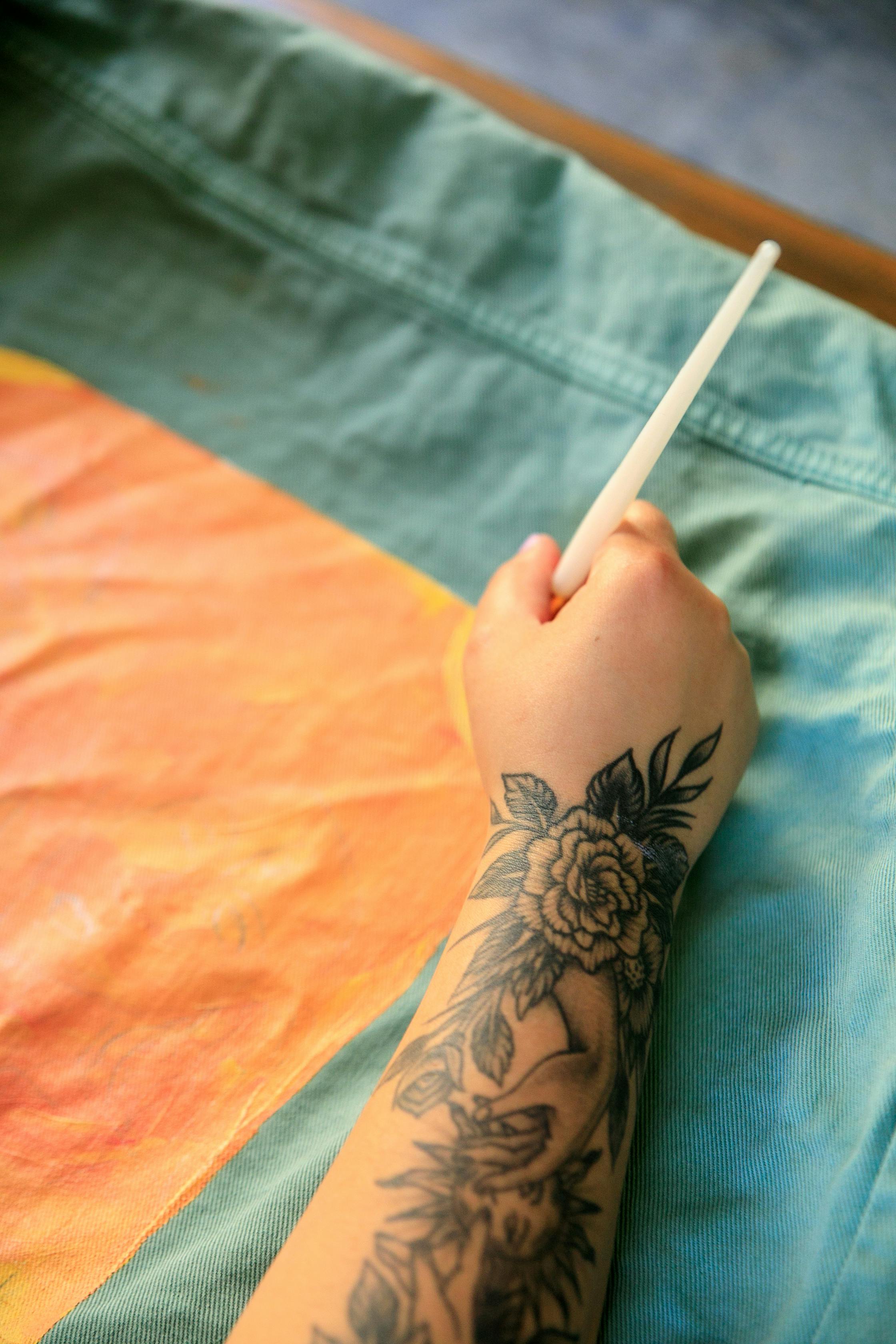 My paintbrush tattoo art paint artist colorful  Painters tattoo ideas Paintbrush  tattoo Brush tattoo