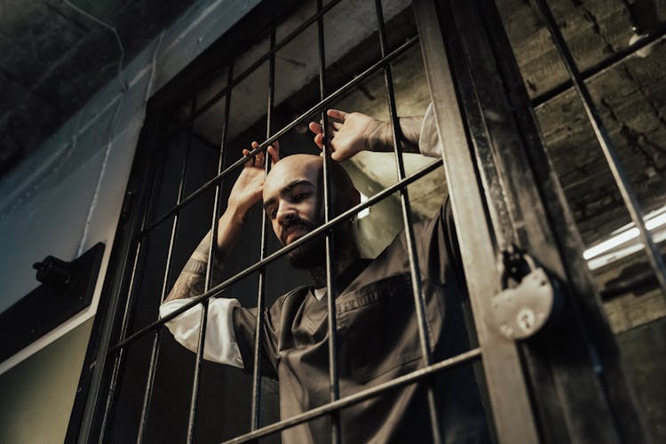 A Prisoner Inside His Cell