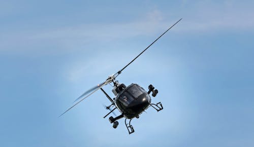 Gratis Helicóptero En Vías Laterales Foto de stock
