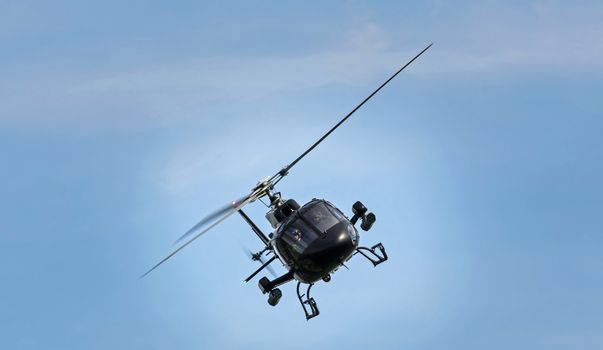 Helicopter on Side Ways