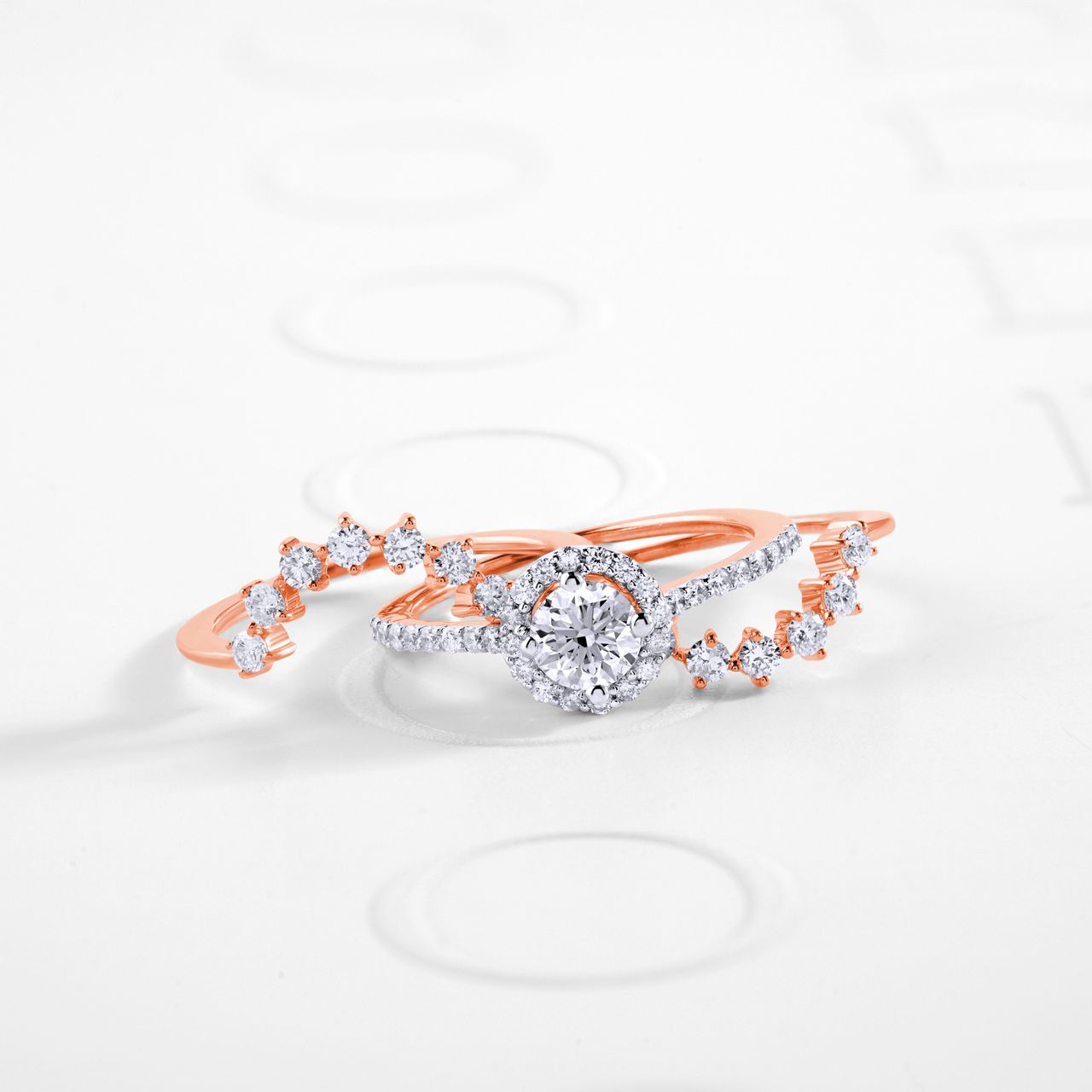 Diamond Stacking Rings