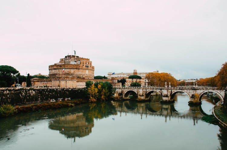 Mausoleum Of Hadrian In Rome, Italy