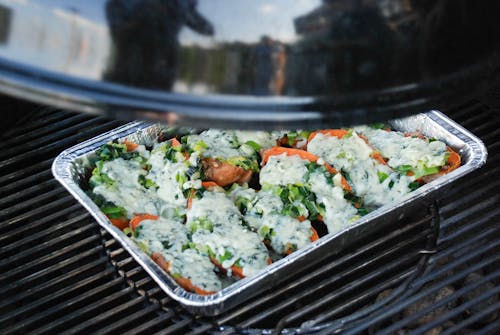 Cooked Food on Aluminum Tray