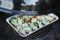 Vegetable Salad on Stainless Steel Tray