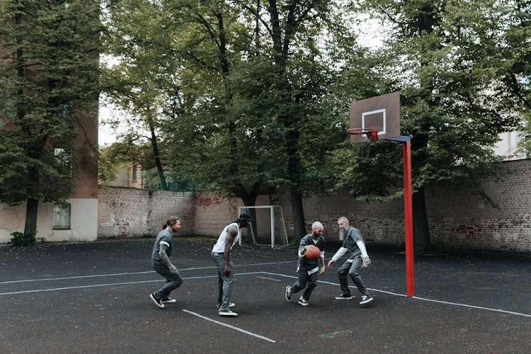 Inmates Playing Basketball