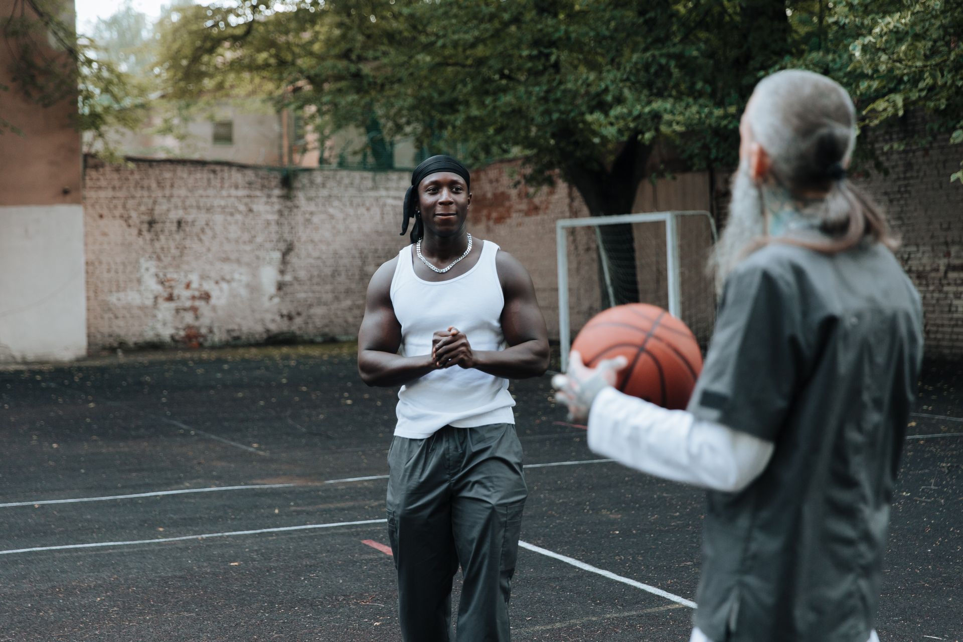 Prisoners Playing Basketball