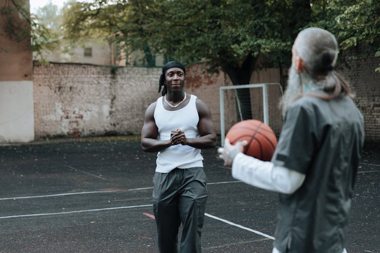 Prisoners Playing Basketball 