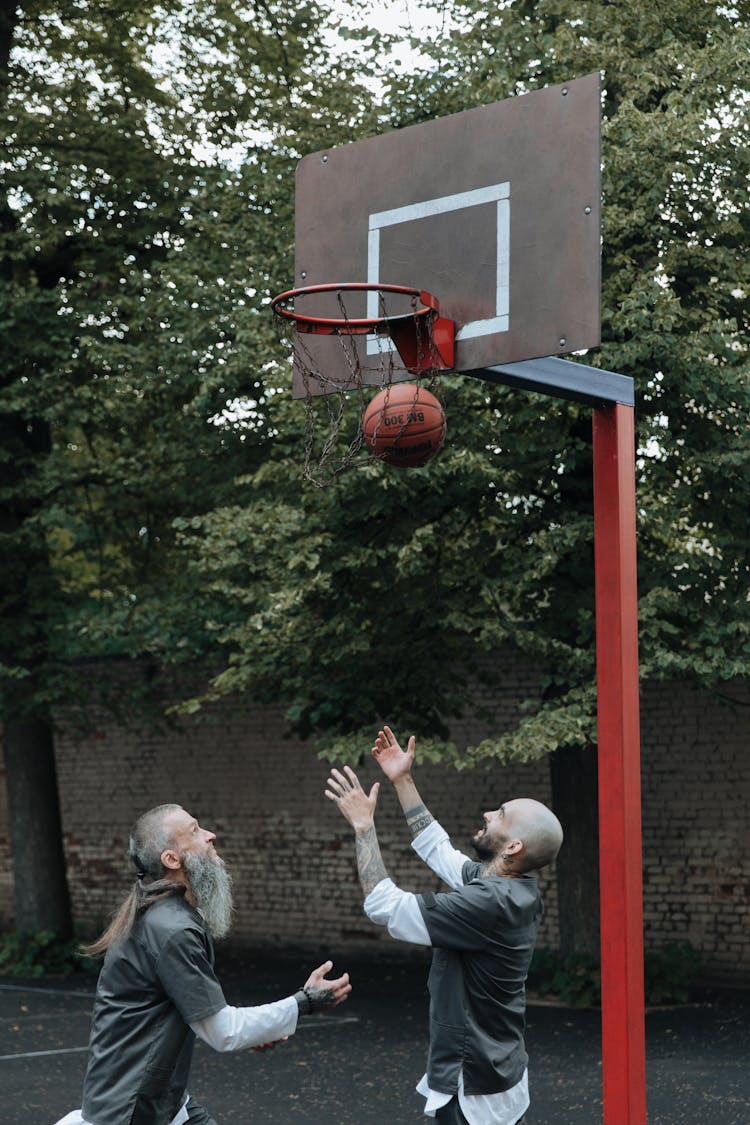 Inmates Playing Basketball