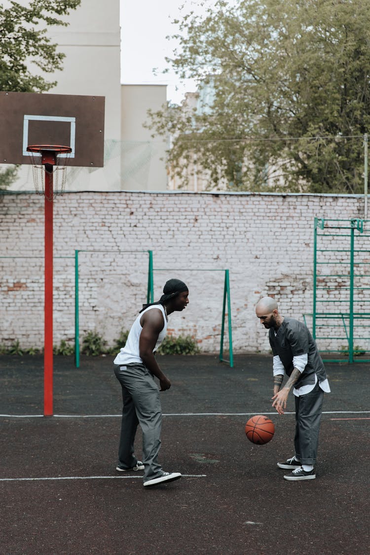 Inmates Playing Basketball