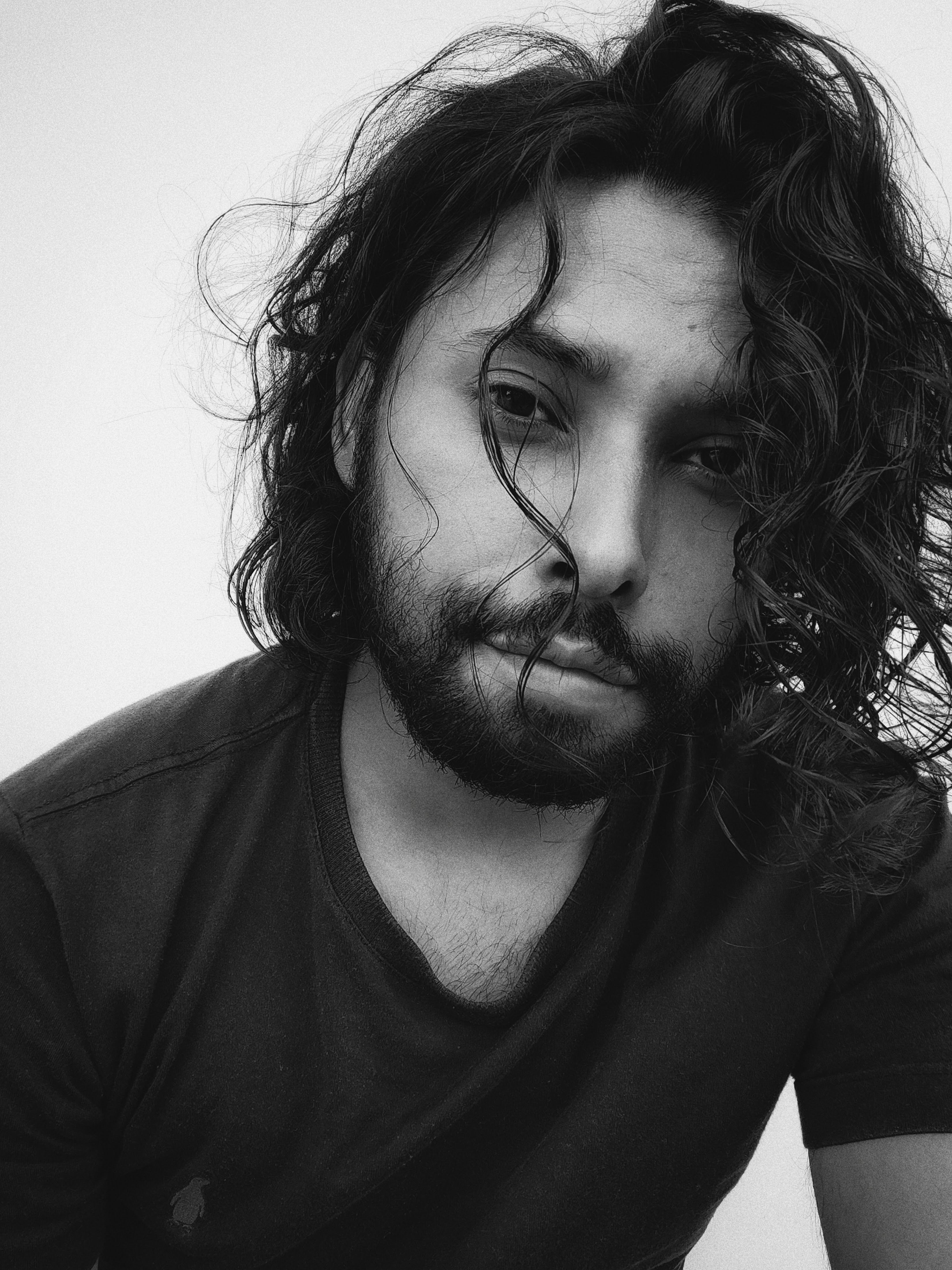 Man with Long Hair, Mustache, Beard · Free Stock Photo