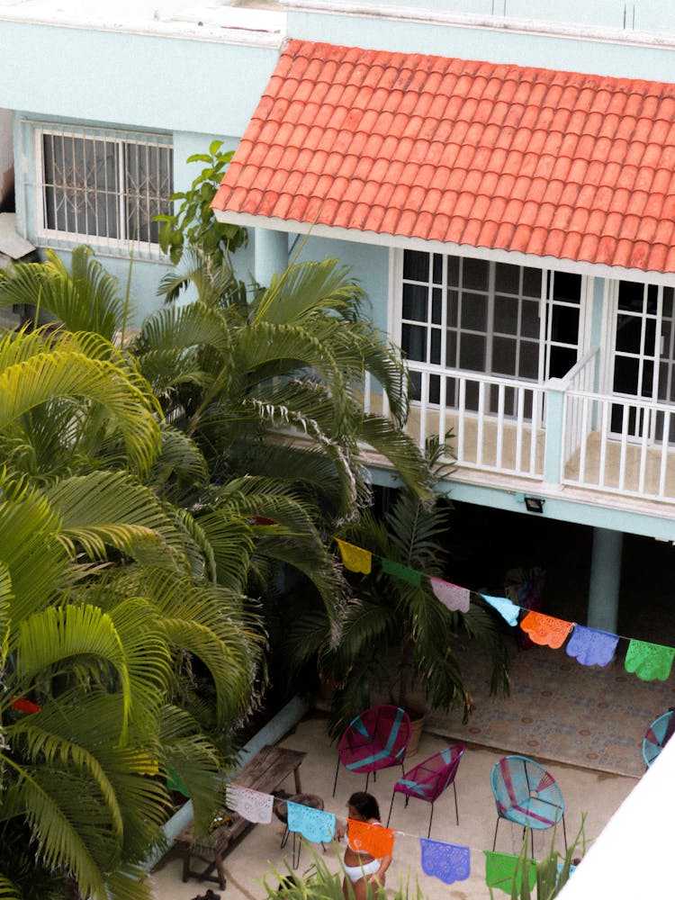 Laundry Air Drying At Tourist Resort