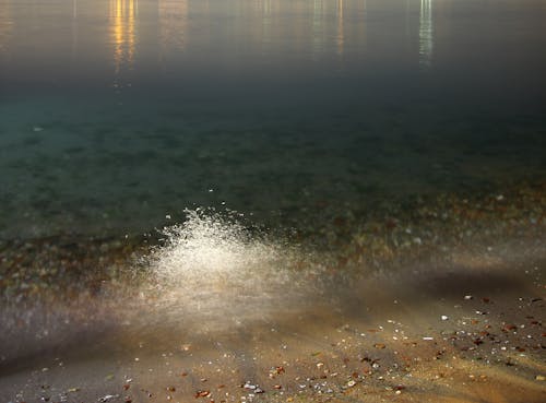 Immagine gratuita di luci della notte, lunga esposizione, mare