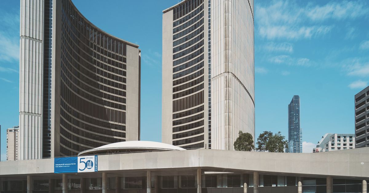 Toronto City Hall, federal Housing Accelerator Fund announcement for the city