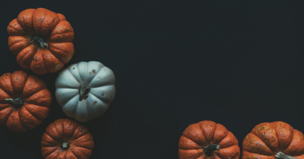Orange and Blue Pumpkins