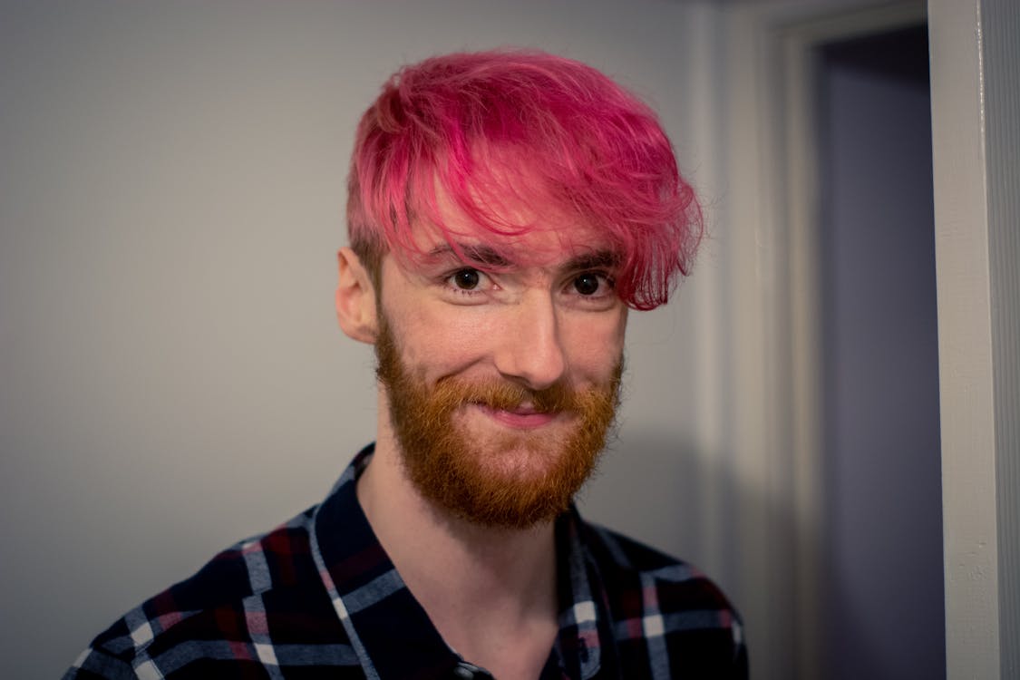 A Bearded Man with Dyed Hair · Free Stock Photo A Bearded Man with Dyed Hair · Free Stock Photo
