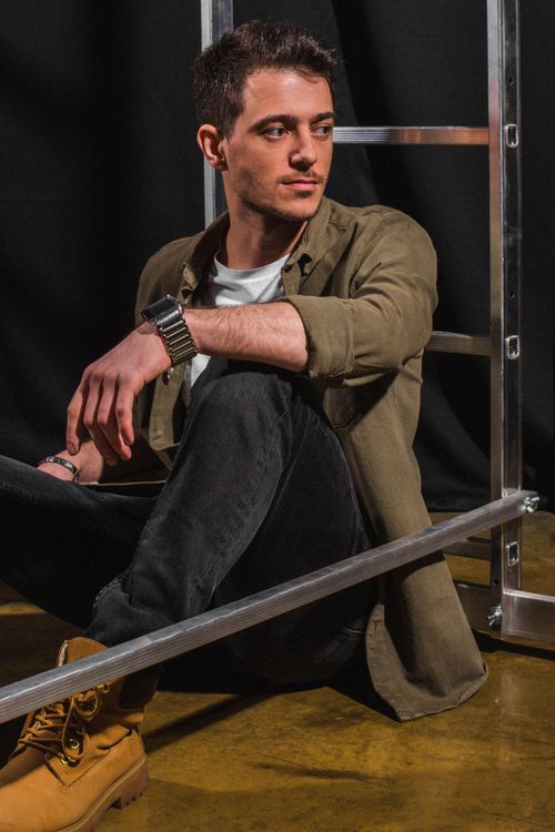 Free Fashionable man posing indoors in Vladivostok studio. Stock Photo