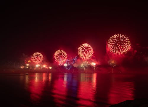 拉斯海瑪, 晚上, 水反射 的 免費圖庫相片