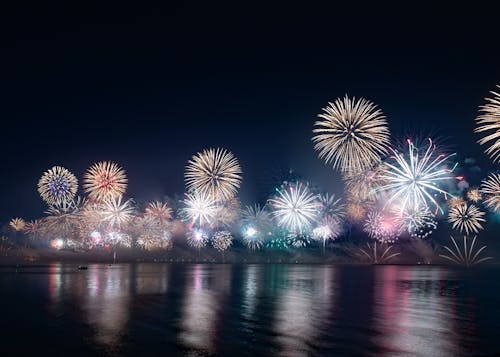 Imagine de stoc gratuită din cer, expunere lungă, foc de artificii