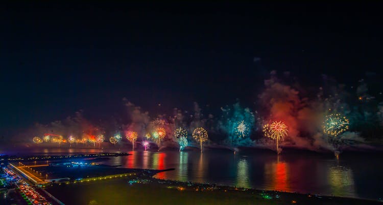 Fireworks Display During Nighttime