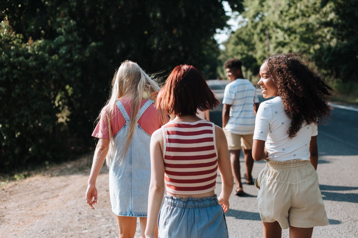 A young person supported to step forward with confidence