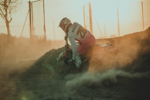 A Person Riding a Dirt Bike